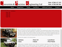 Tablet Screenshot of engine-conversion.com